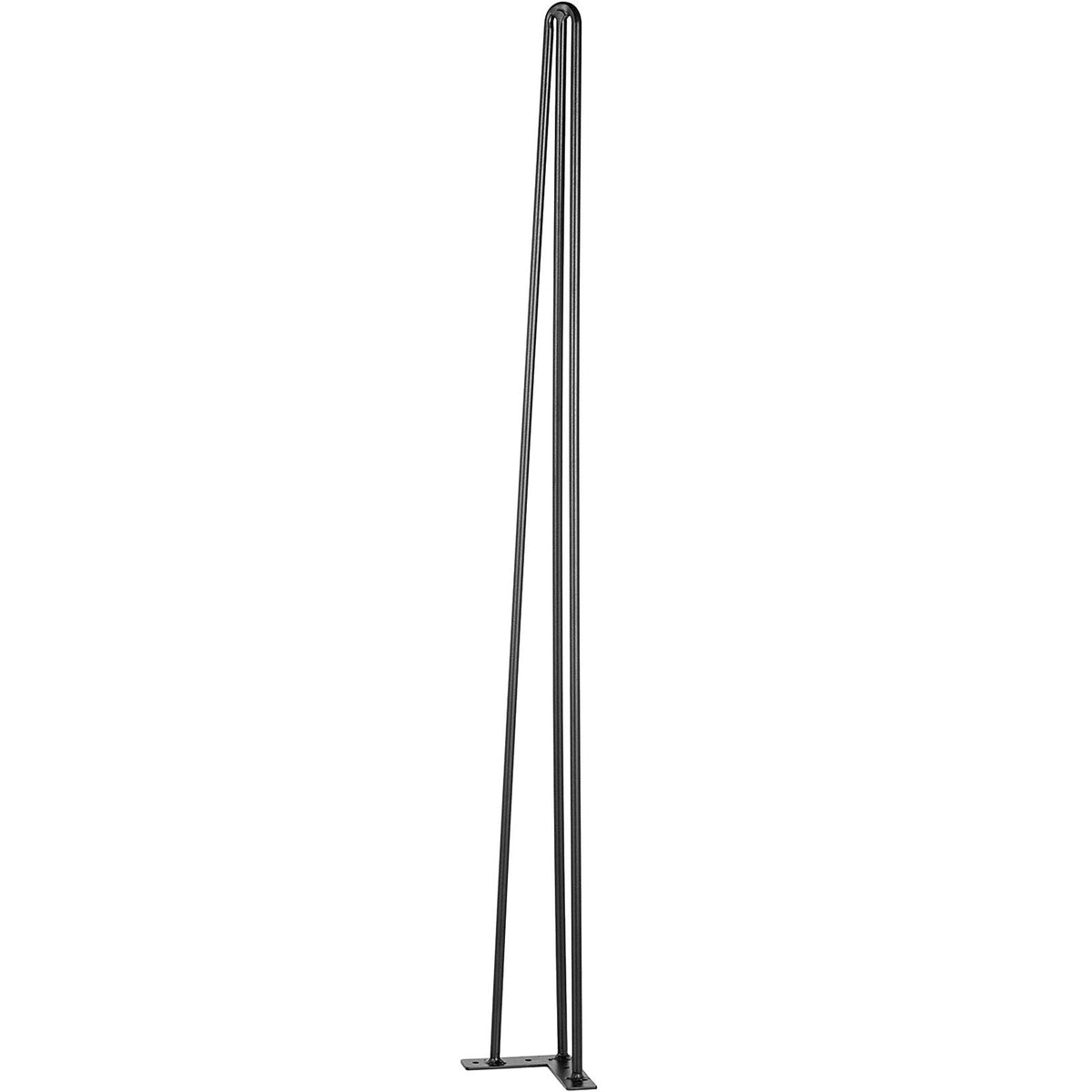 Hairpin Table Legs 34\" Black Set of 4 Desk Legs 880lbs Load Capacity (Each 220lbs) Hairpin Desk Legs 3 Rods for Bench Desk Dining End Table Chairs Carbon Steel DIY Heavy Duty Furniture Legs