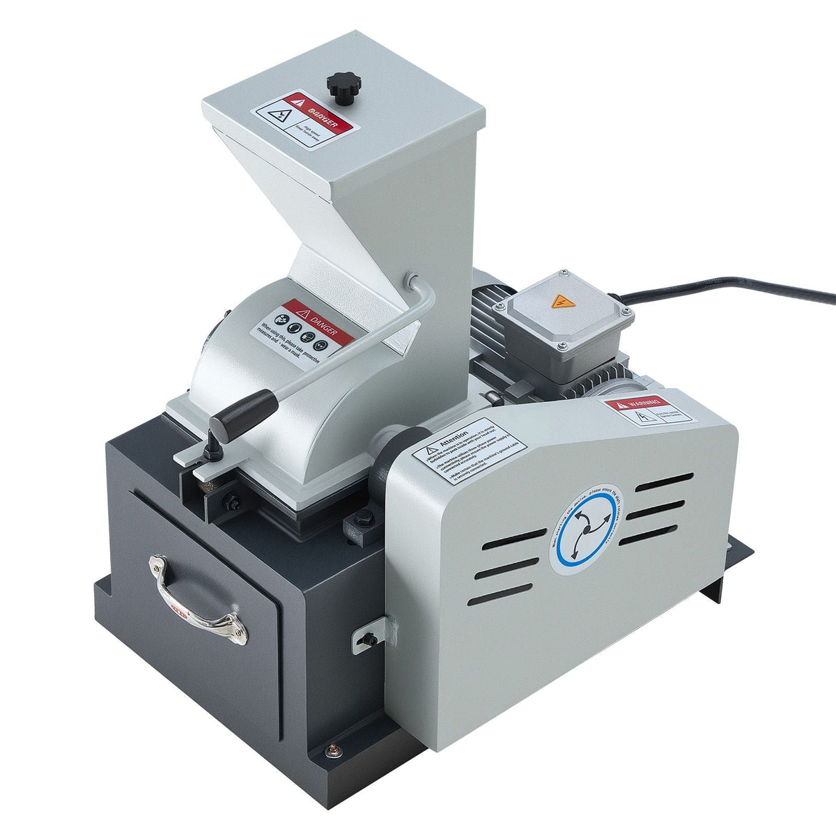 Hammer Crusher, 2.5KW 220V Electric Rock Stone Shatter Grinder, Glass Crushing Machine with 100 to 200 kg/h Crushing Capacity, Coal Crusher Milling Machine with 0.12/0.24/0.4 inch Sieve Screens