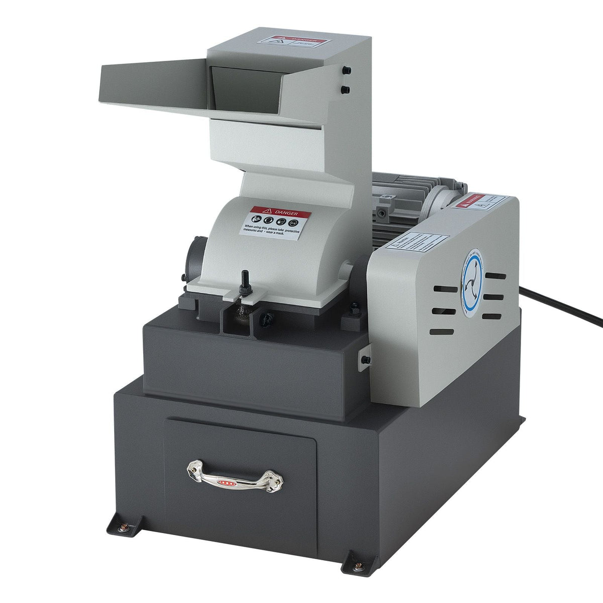Hammer Crusher, 3KW 220V Electric Rock Stone Shatter Grinder, Glass Crushing Machine with 400 to 600 kg/h Crushing Capacity, Coal Crusher Milling Machine with 0.12/0.24/0.4 inch Sieve Screens