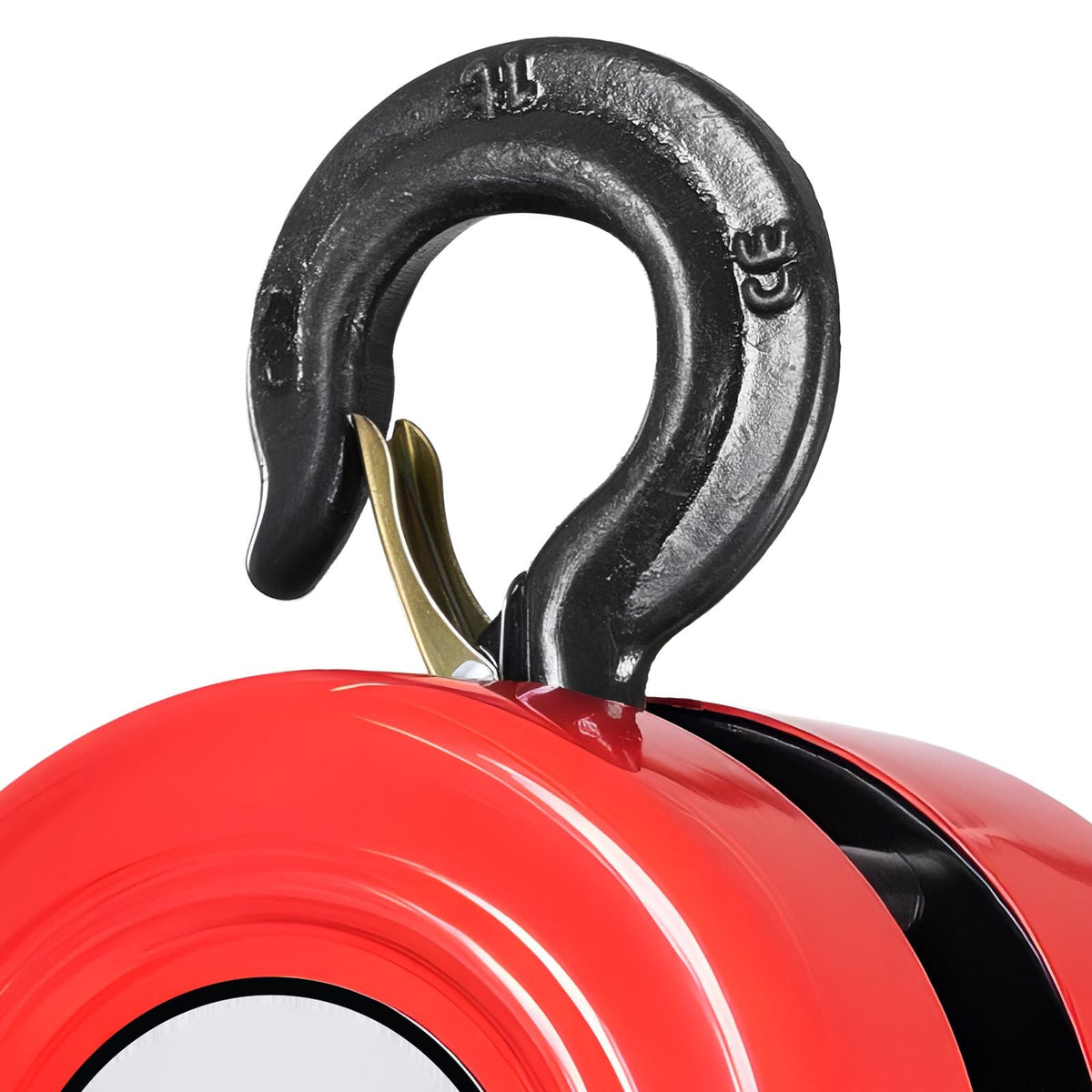 Hand Chain Hoist, 1 Ton 2200 lbs Capacity, Manual Chain Block with Upgrade G70 Galvanized Chain, 10 ft Lifting Height, Heavy Duty Pulley Hoist for Garage Warehouse Automotive Machinery, Red