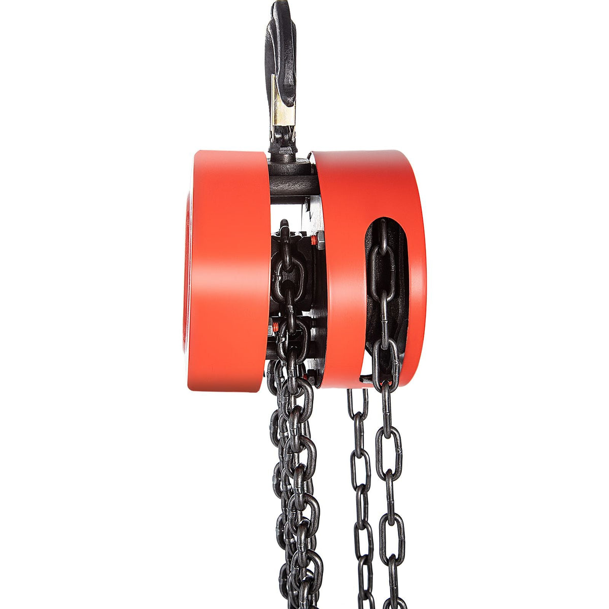 Hand Chain Hoist, 2200 lbs /1 Ton Capacity Chain Block, 10ft/3m Lift Manual Hand Chain Block, Manual Hoist with Industrial-Grade Steel Construction for Lifting Good in Transport & Workshop, Red