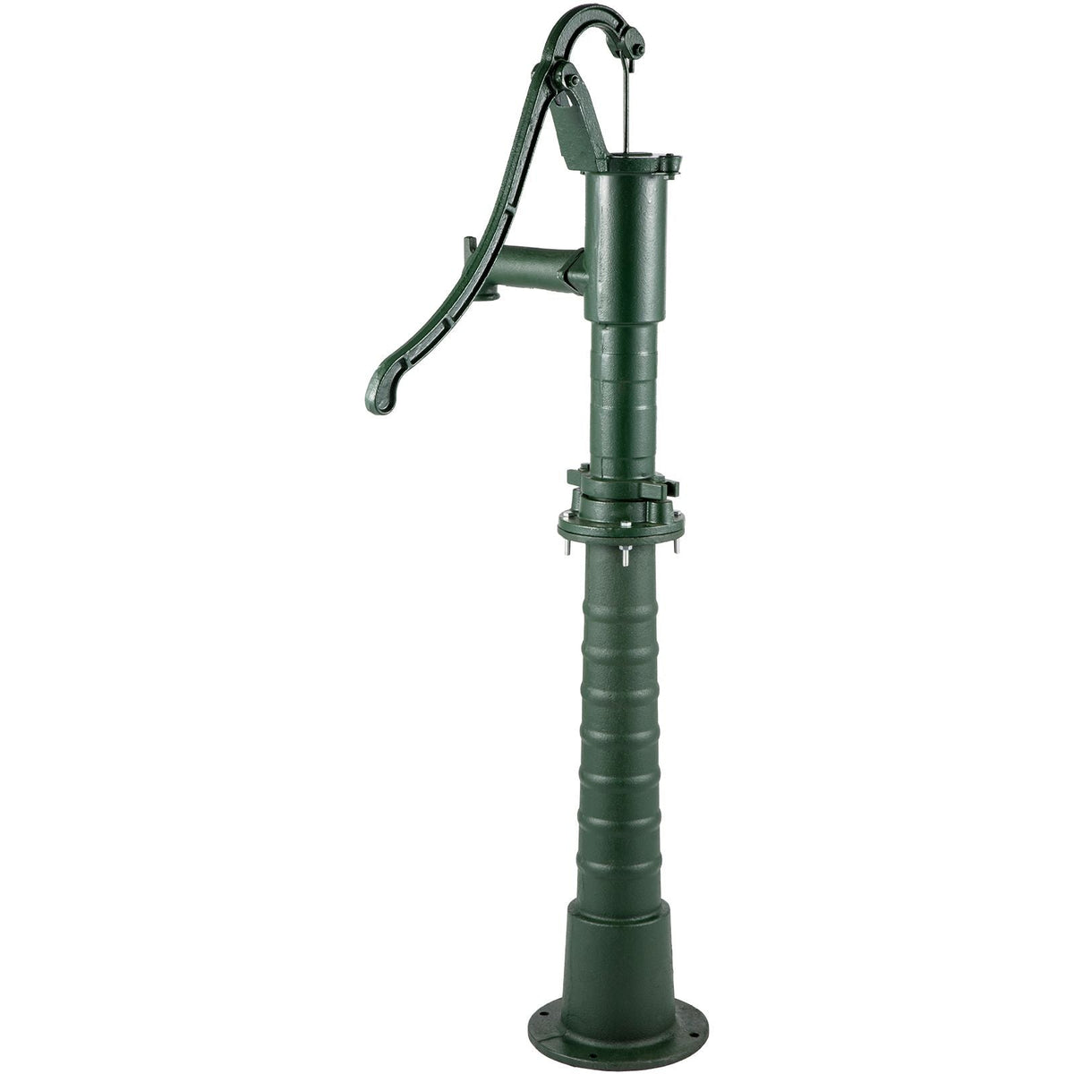 Hand Water Pump with Stand, 15.7 x 9.4 x 51.6 inch Pitcher Pump& 26 inch Pump Stand with Pre-set 1/2\" Holes for Easy Installation, Rustic Cast Iron Well Pump for Yard, Garden, Farm Irrigation,