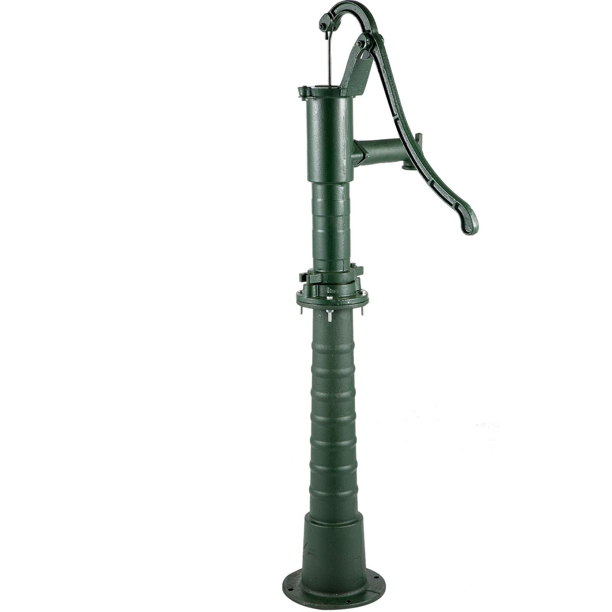 Hand Water Pump with Stand, 15.7 x 9.4 x 51.6 inch Pitcher Pump& 26 inch Pump Stand with Pre-set 1/2\" Holes for Easy Installation, Rustic Cast Iron Well Pump for Yard, Garden, Farm Irrigation,
