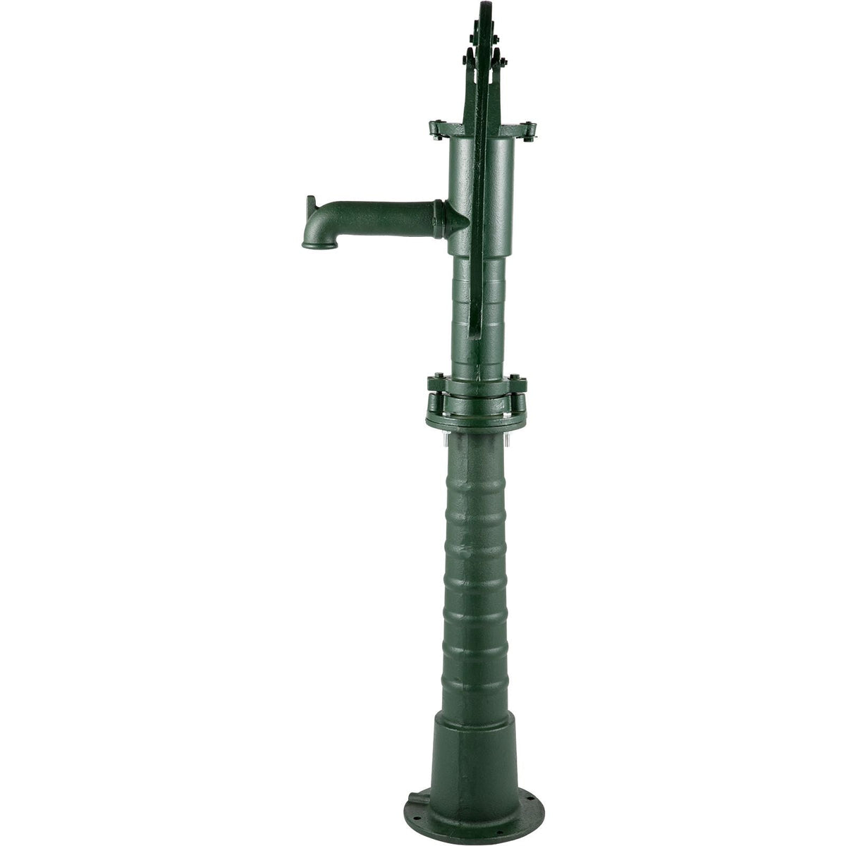 Hand Water Pump with Stand, 15.7 x 9.4 x 51.6 inch Pitcher Pump& 26 inch Pump Stand with Pre-set 1/2\" Holes for Easy Installation, Rustic Cast Iron Well Pump for Yard, Garden, Farm Irrigation,