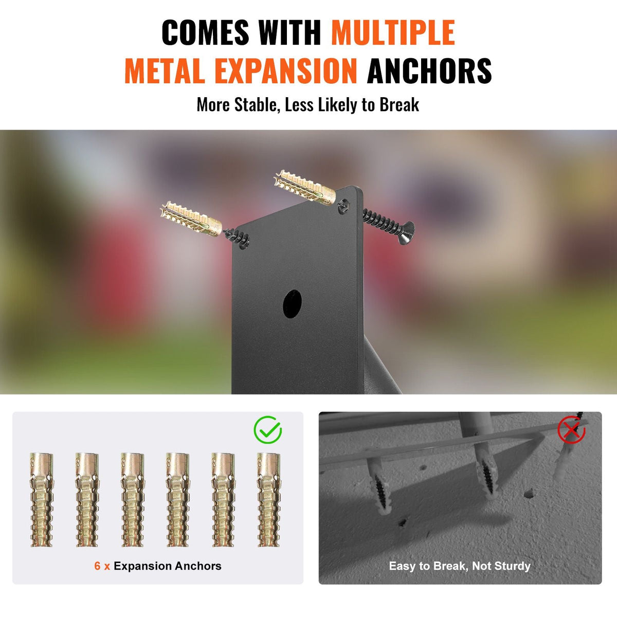 Handrails for Outdoor Steps, 18.9" Length 1.3"Pipe Wall Mount Safety Railings for 1-2 Steps, Stair Handrail with Matte Black Finished,for Garden,Yard and Garage & Elderly,Pregnant Women, Disable