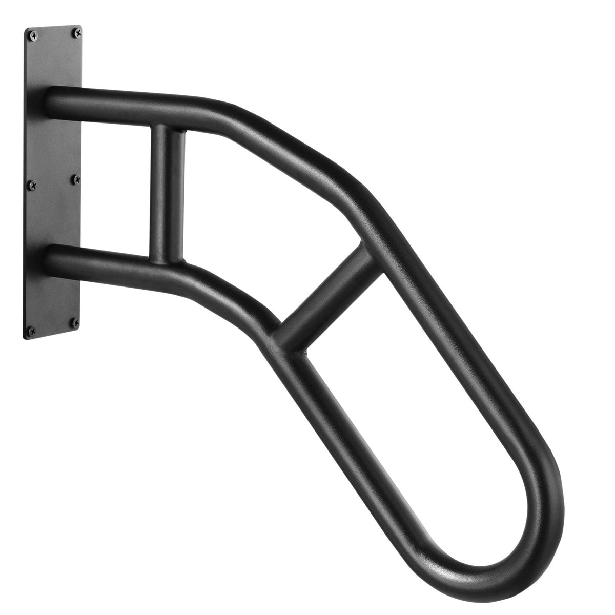 Handrails for Outdoor Steps, 29" Length Wall Mount Safety Railings for 1-3 Steps, U-Shaped Handrail with Matte Black Finished, Stair Handrails for Kids, Elderly, Pregnant Women, Disabled 2 PCS