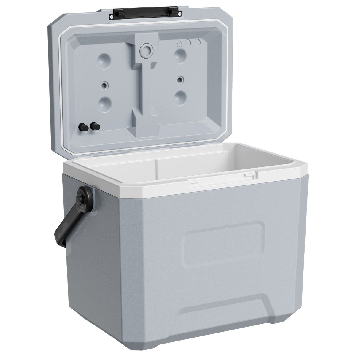 Hard Cooler, 24QT Portable Cooler, Leak-Resistant Coolbox Keeps Contents Cool for 48 Hours, Insulated Chests with Ice Retention and Heavy-Duty Handle, Ultra-Light for Camping, Concerts, Sports