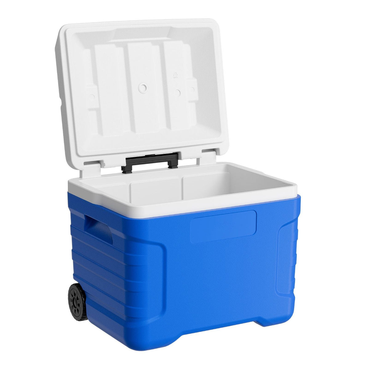 Hard Cooler, 45QT Portable Rolling Cooler with Wheels, Leak-Resistant Coolbox Keeps Contents Cool for 48 Hours, Ice Retention Insulated Chests, Ultra-Light for Outdoor Picnics, Grill, Camping
