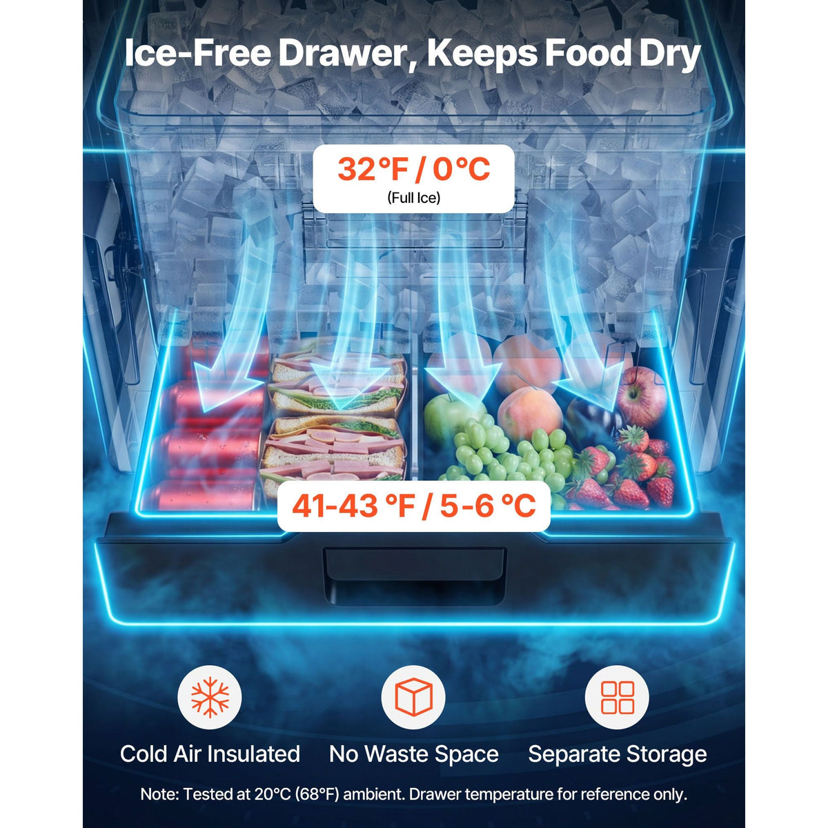 Hard Cooler, 50QT Portable Cooler, Leak-Resistant Coolbox Keeps Contents Cool for 48 Hours, Insulated Chests with Ice Retention and Heavy-Duty Handle, Ultra-Light for Camping, Concerts, Sports