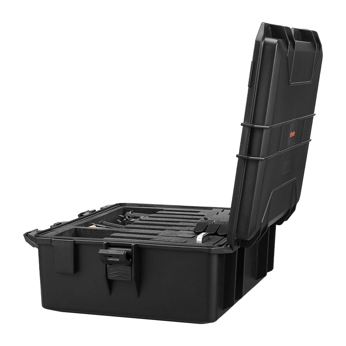 Hard Pistol Case, Heavy Duty Hard Gun Case with XPE Foam Lining, Waterproof Pistol Storage Box with Customizable Interior & Handle for Gun, Lenses, Camera, Gear, TSA Compliant, 21.9x17.9x8.8 in