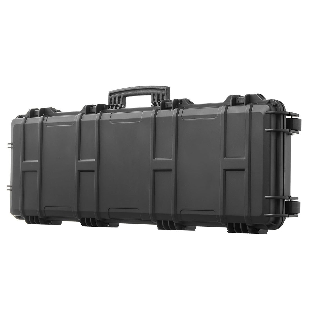 Hard Rifle Case, Lockable Rifle Case with Pre-cut Foams, 40 in Gun Storage with Wheels, IP67 Waterproof & Dustproof Movable Large Pistol Storage for Rifles, Shotguns, Airsoft Guns, Black