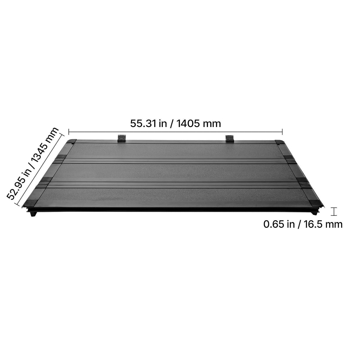 Hard Tri-Fold Truck Bed Tonneau Cover, Compatible with 2022-2025 Ford Maverick 4.5 ft (54.4 in) Bed, Heavy-Duty Waterproof Low-Profile Hard Folding Truck Cover with Aluminum Alloy Support Bar