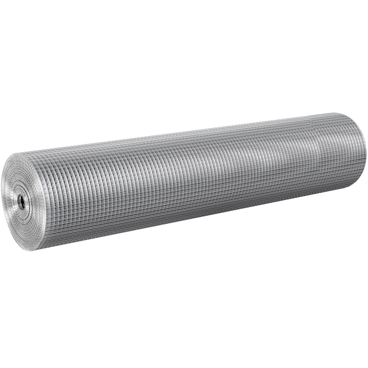 Hardware Cloth 1/2 inch 48 inch x 100 ft 19 Gauge Chicken Wire Fence, Hot-Dip Galvanized After Welding Metal Wire Mesh Roll, Garden Plant Welded Fencing Roll Supports Poultry Netting Cage Fence