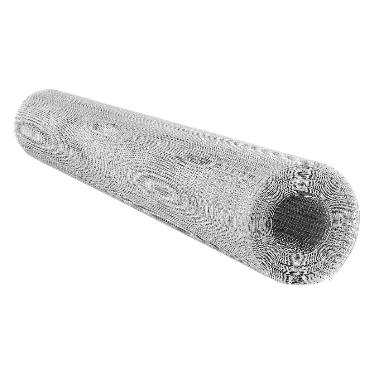 Hardware Cloth, 1/2 inch 72 inch x 50 ft 19 Gauge Chicken Wire Fence, Hot-Dip Galvanized After Welding Metal Wire Mesh Roll, Garden Plant Welded Fencing Roll Supports Poultry Netting Cage Fence