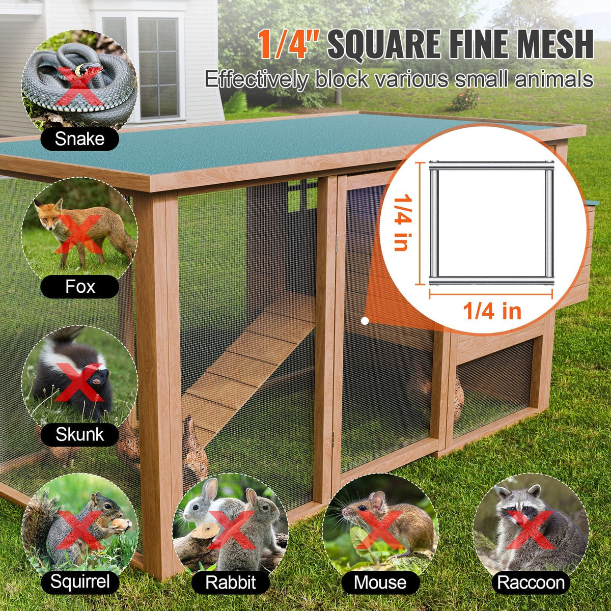 Hardware Cloth 1/4 inch 48 inch x 100 ft 23 Gauge Chicken Wire Fence, Hot-Dip Galvanized After Welding Metal Wire Mesh Roll, Garden Plant Welded Fencing Roll Supports Poultry Netting Cage Fence