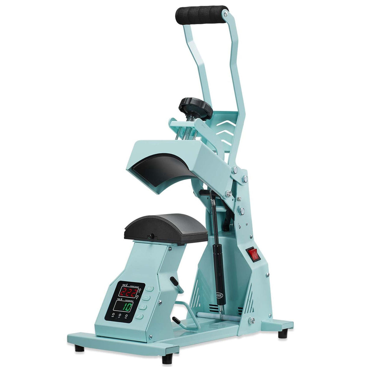 Hat Heat Press Machine, with 4pcs Interchangeable Platens, Precise Temperature and Time Control, Hat Press for HTV Iron On and Sublimation Projects, for Caps, Headbands, Cuffs, Face Masks, Green