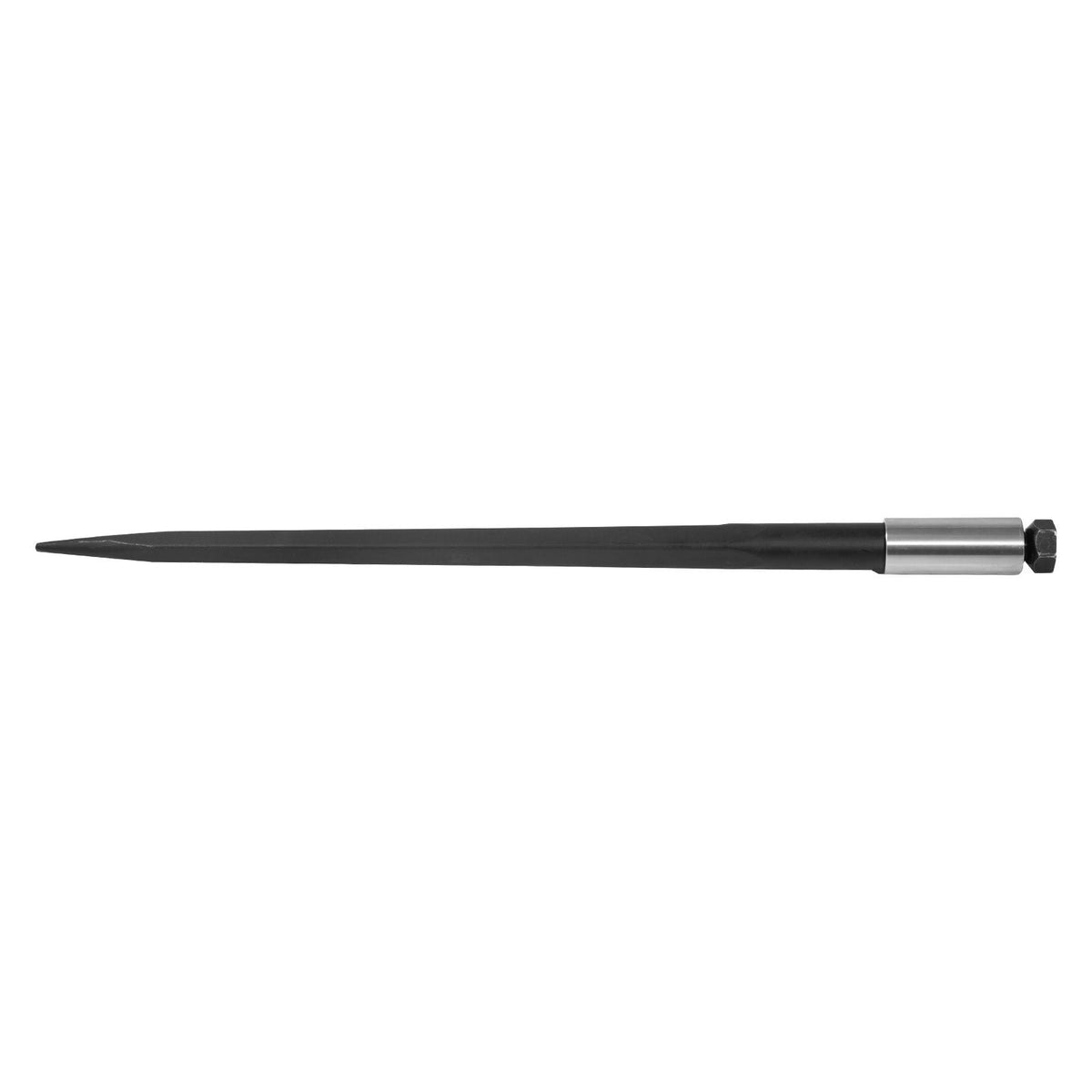 Hay Spear 39\" Bale Spear 3600 lbs Capacity, Bale Spike Quick Attach Square Hay Bale Spears 1 3/4\", Black Coated Bale Forks, Bale Hay Spike with Hex Nut and Sleeve for Buckets Tractors Loaders