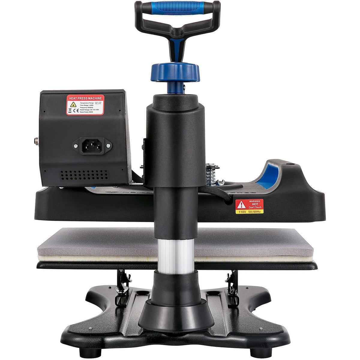 Heat Press, 12 x 15 inches 800W, 5-in-1 Combo for Sublimation Transfer, Featuring Dual Digital Controls, Ideal for T-Shirts, Mugs, Caps, Plates, Blue