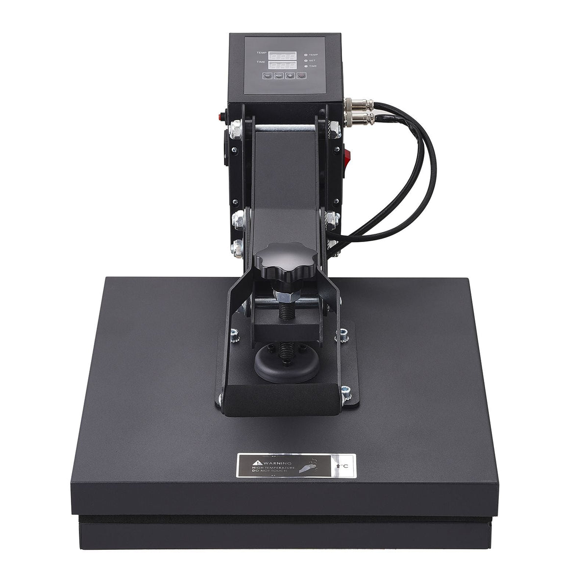 Heat Press 15 x 15 - Heat Press Machine for T-shirts, Fast Heating, High Pressure for Digital Industrial-Quality Sublimation Printer for Heat Transfer Vinyl, 15" x 15", Black