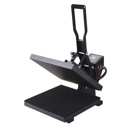 Heat Press 15 x 15 - Heat Press Machine for T-shirts, Fast Heating, High Pressure for Digital Industrial-Quality Sublimation Printer for Heat Transfer Vinyl, 15" x 15", Black