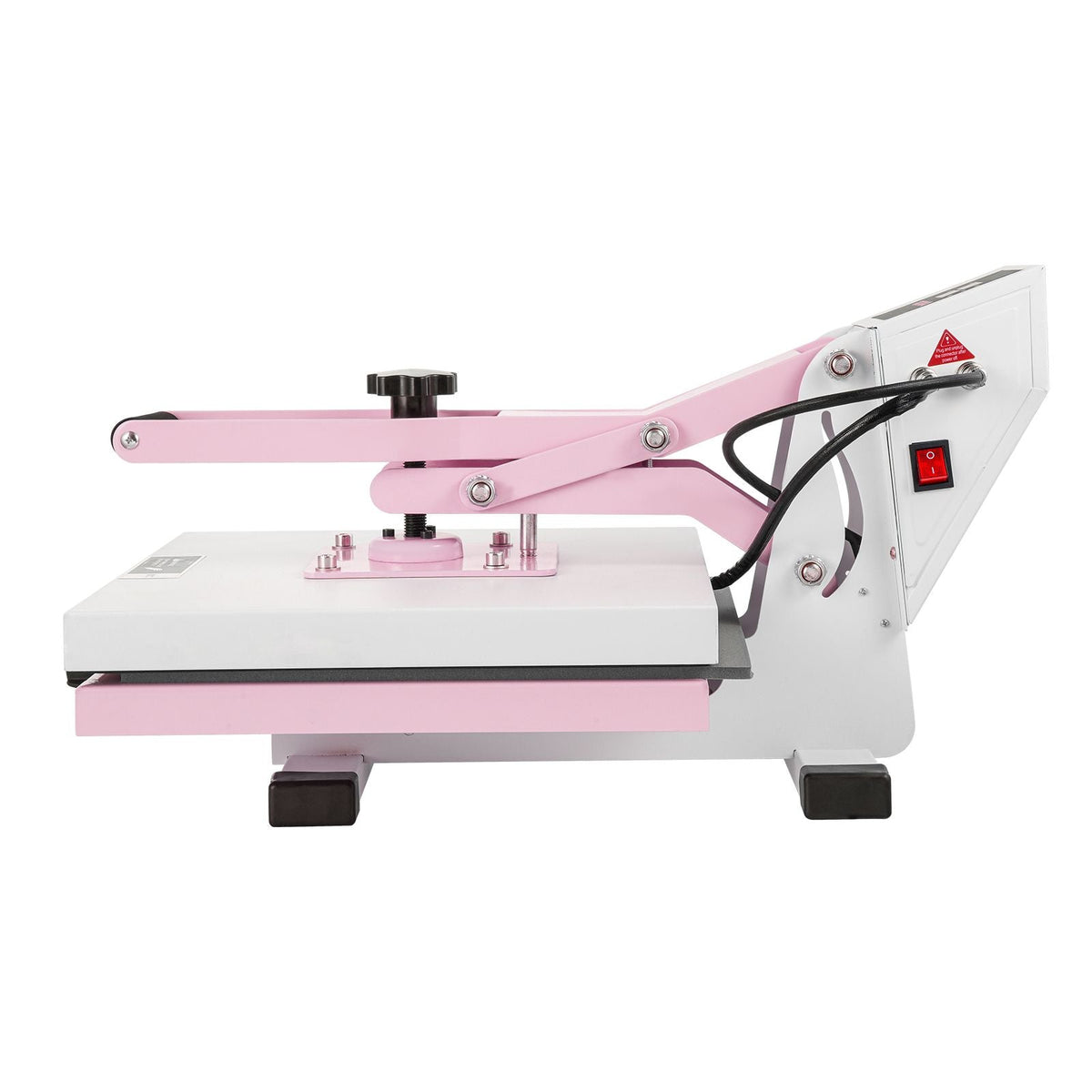Heat Press, 15 x 15 inch Digital Heat Press Machine, Slide Out Heat Transfer Machine, Fast and Even Heating, 2-Layer Insulation Cotton, Heat Transfer Machine for T-Shirts/Pillows/Bags, Pink