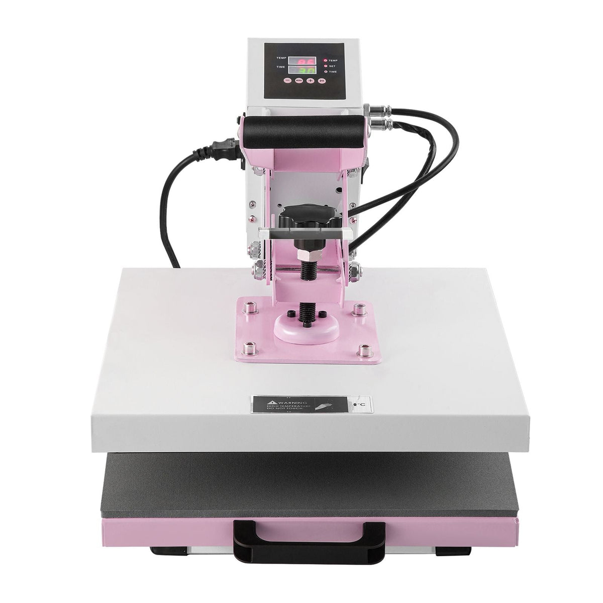 Heat Press, 15 x 15 inch Digital Heat Press Machine, Slide Out Heat Transfer Machine, Fast and Even Heating, 2-Layer Insulation Cotton, Heat Transfer Machine for T-Shirts/Pillows/Bags, Pink