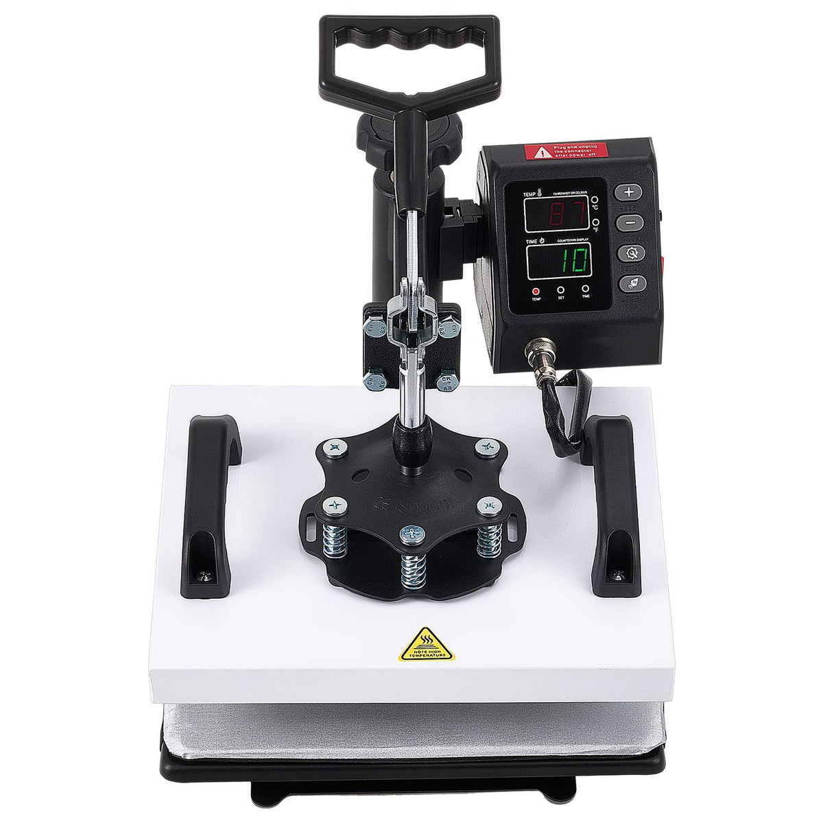Heat Press Machine 12 x 10 in Sublimation Press Machine Swing Away, Heat Up Fast and Even, Digital Precise Time and Temperature Control, for T-Shirts, Canvas Tote Bag, Pillowcases, Socks