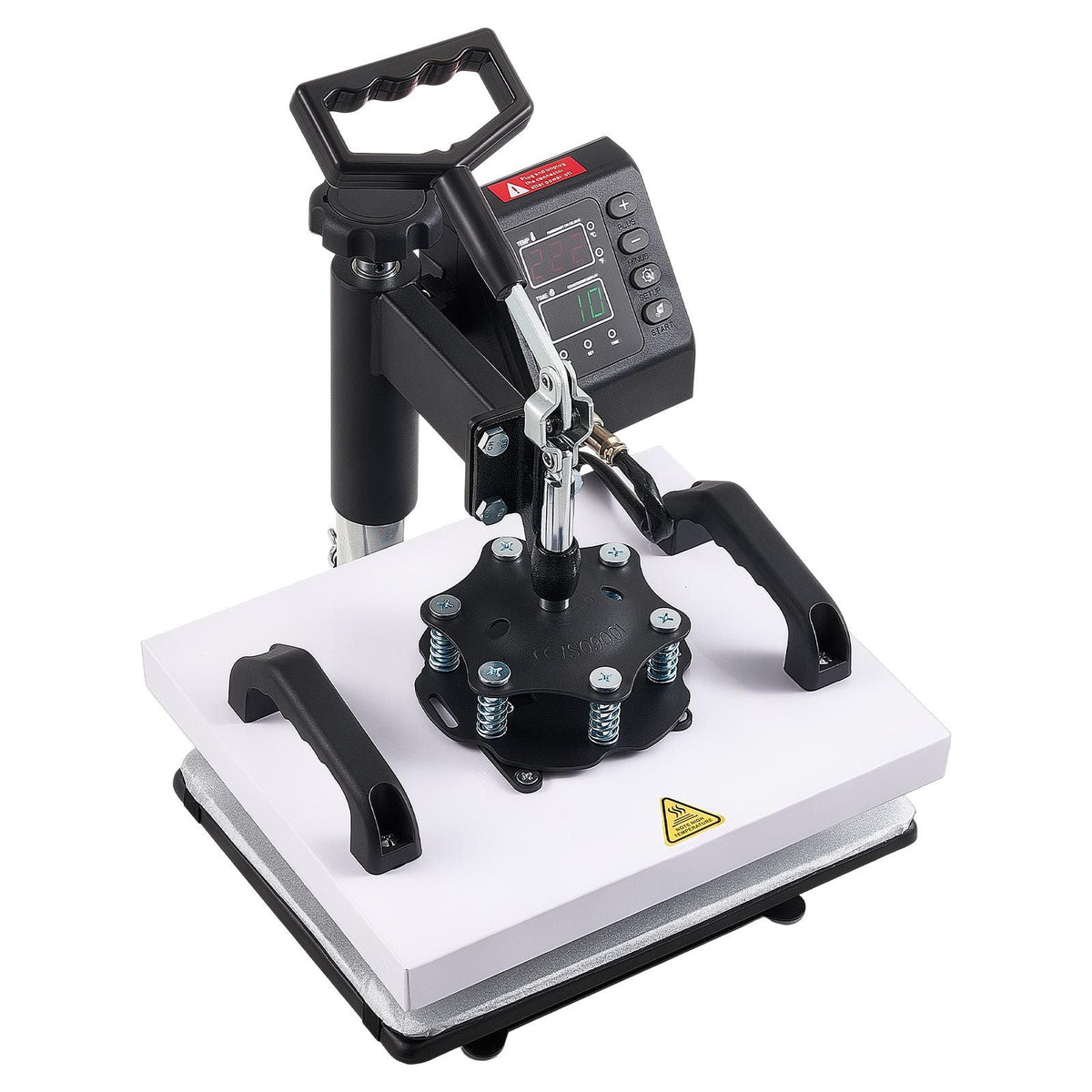 Heat Press Machine 12 x 10 in Sublimation Press Machine Swing Away, Heat Up Fast and Even, Digital Precise Time and Temperature Control, for T-Shirts, Canvas Tote Bag, Pillowcases, Socks