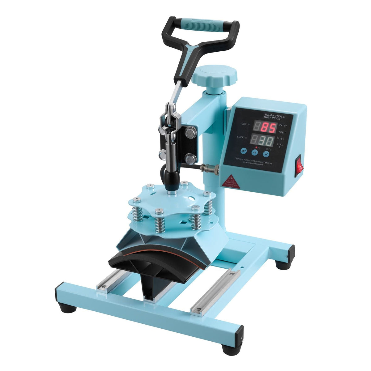 Heat Press Machine, 12 x 15 inch, 8 in 1 Heat Transfer Machine with 6-30 oz Tumbler Press, 360° Swing Away T-Shirt Pressing, Digital Precise Control, for T-Shirts/Mugs/Hats/Plates, Green