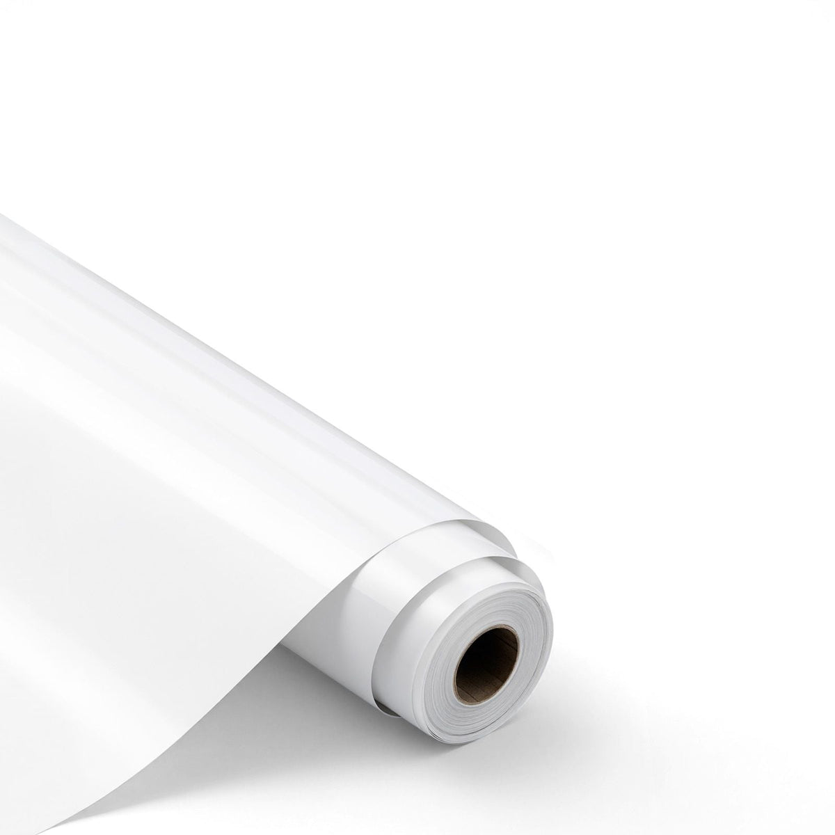 Heat Transfer Vinyl, 12 in x 25 ft, Glossy White HTV Iron on Vinyl Roll, Easy to Cut and Weed, Strong Adhesion, Compatible with Cutting Machines, for Various Materials, T-shirts, Pillows, Hats