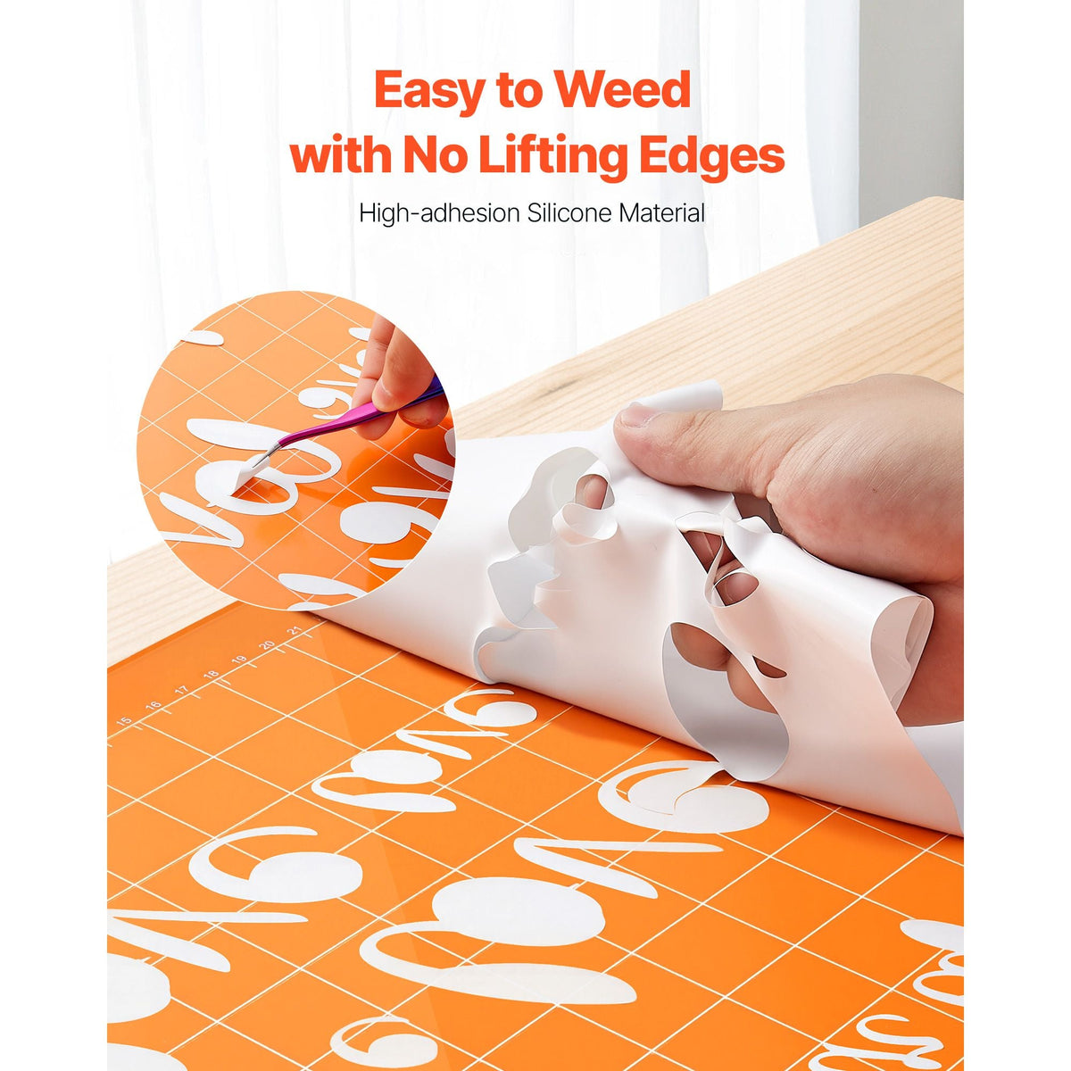 Heat Transfer Vinyl, 12 in x 25 ft, Glossy White HTV Iron on Vinyl Roll, Easy to Cut and Weed, Strong Adhesion, Compatible with Cutting Machines, for Various Materials, T-shirts, Pillows, Hats