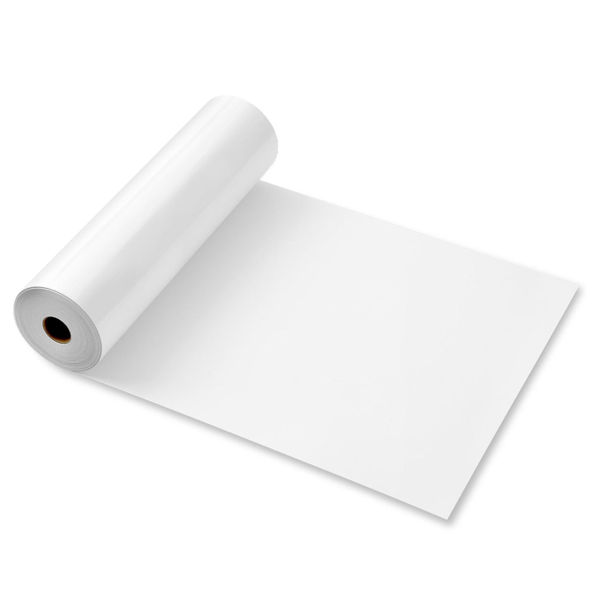 Heat Transfer Vinyl, 12 in x 70 ft, Glossy White HTV Iron on Vinyl Roll, Easy to Cut and Weed, Strong Adhesion, Compatible with Cutting Machines, for Various Materials, T-shirts, Pillows, Hats