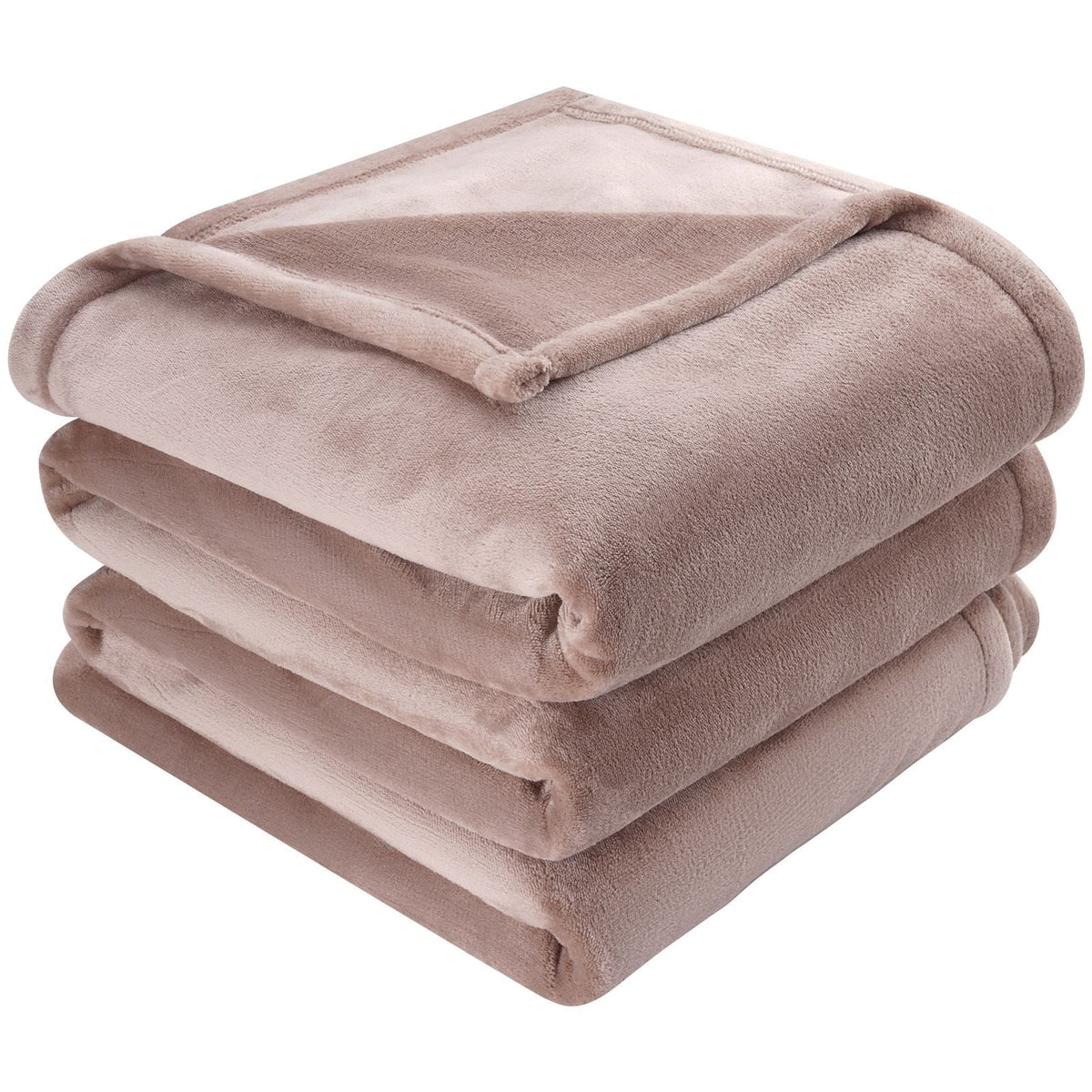Heated Blanket Electric Throw, 100" x 90" King Size, Soft Flannel Heating Blanket with 10 Hours Timer Auto-off & 5 Heating Levels, Dual Control, Machine Washable, ETL & FCC Certification (Beige)