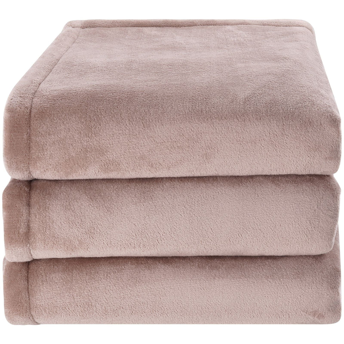 Heated Blanket Electric Throw, 84" x 90" Queen Size, Soft Flannel Heating Blanket with 10 Hours Timer Auto-off & 5 Heating Levels, Dual Control, Machine Washable, ETL & FCC Certification (Beige)