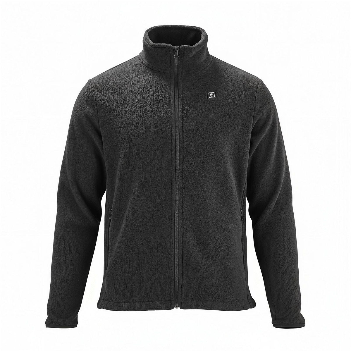 Heated Fleece Jacket for Women, Heated Sweatshirt with 7.4V 16000mAh Rechargeable Power Bank Pack, 6 Heating Zones, 3 Temp Levels, 3h/6h/10h Warmth, for Winter Outdoor Camping, Black, XXXL Size