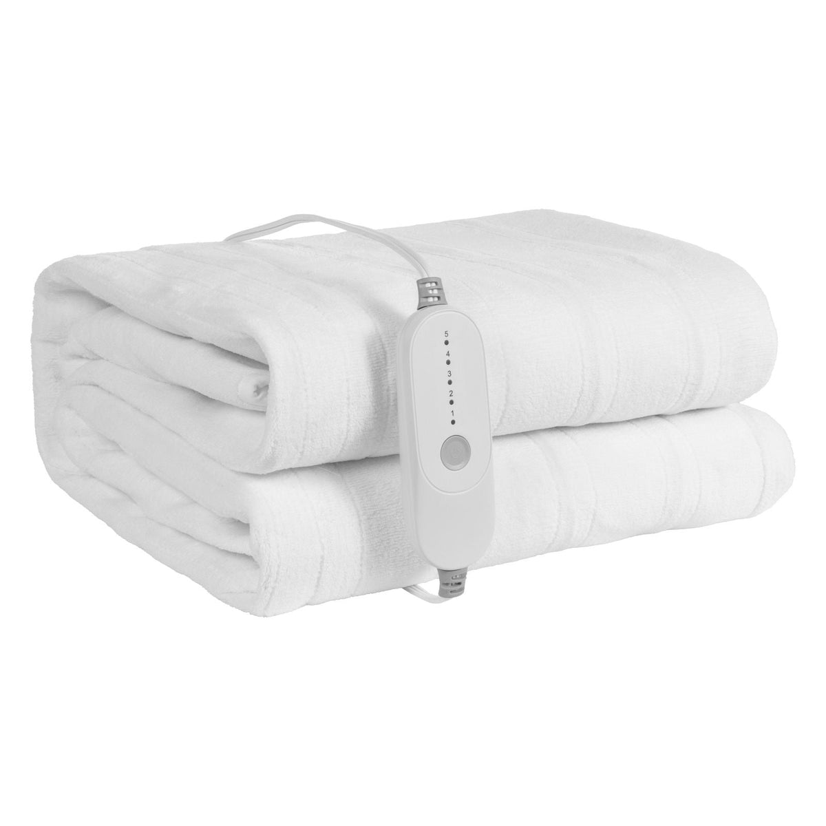 Heated Mattress Pad, 78 x 80 in, King Electric Bed Warmer with 1-5 Heat Settings Control, 10-Hour Auto Shut Off, Machine-Wash Breathable Coral Fleece Heating Electric Mattress Sheets, White