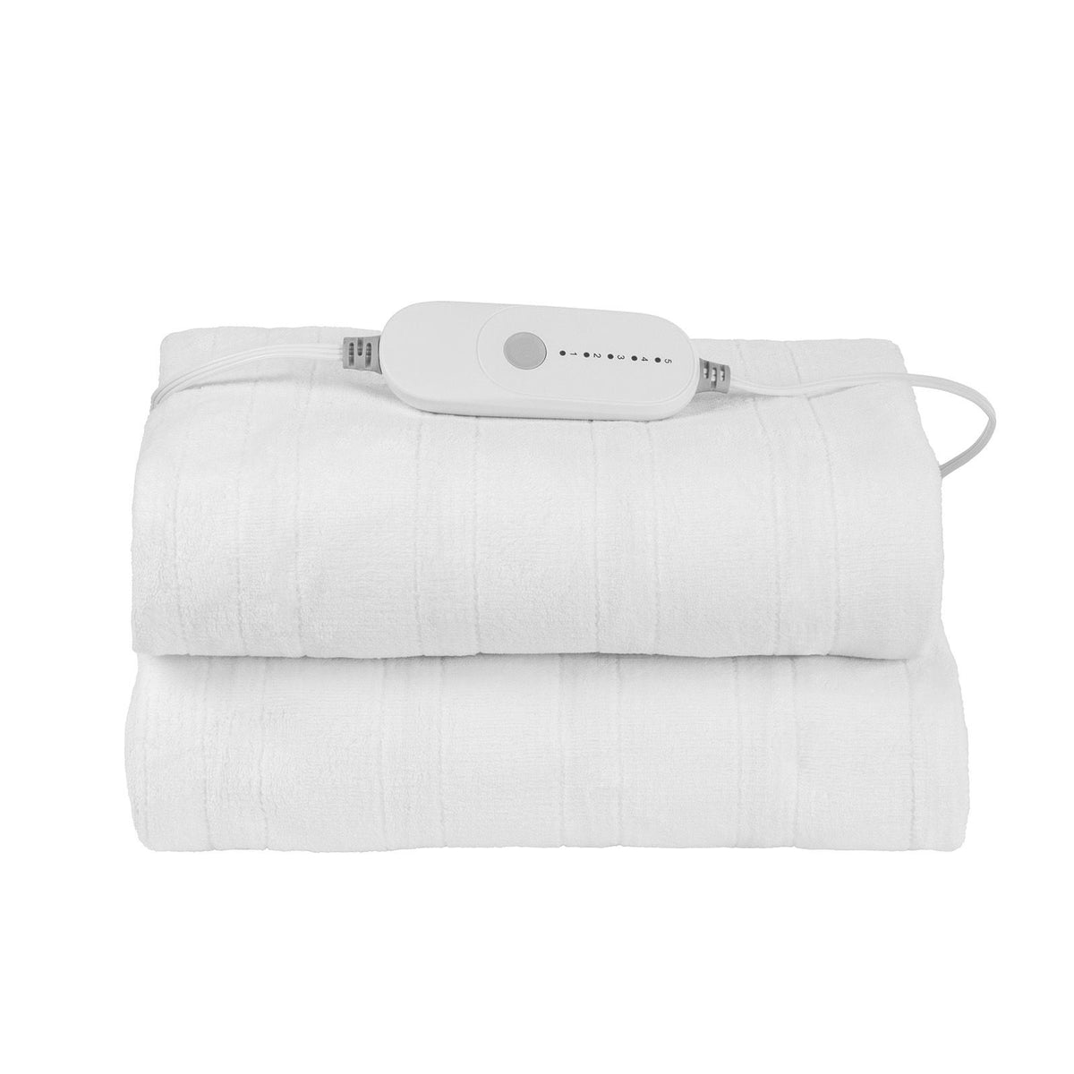 Heated Mattress Pad, 78 x 80 in, King Electric Bed Warmer with 1-5 Heat Settings Control, 10-Hour Auto Shut Off, Machine-Wash Breathable Coral Fleece Heating Electric Mattress Sheets, White