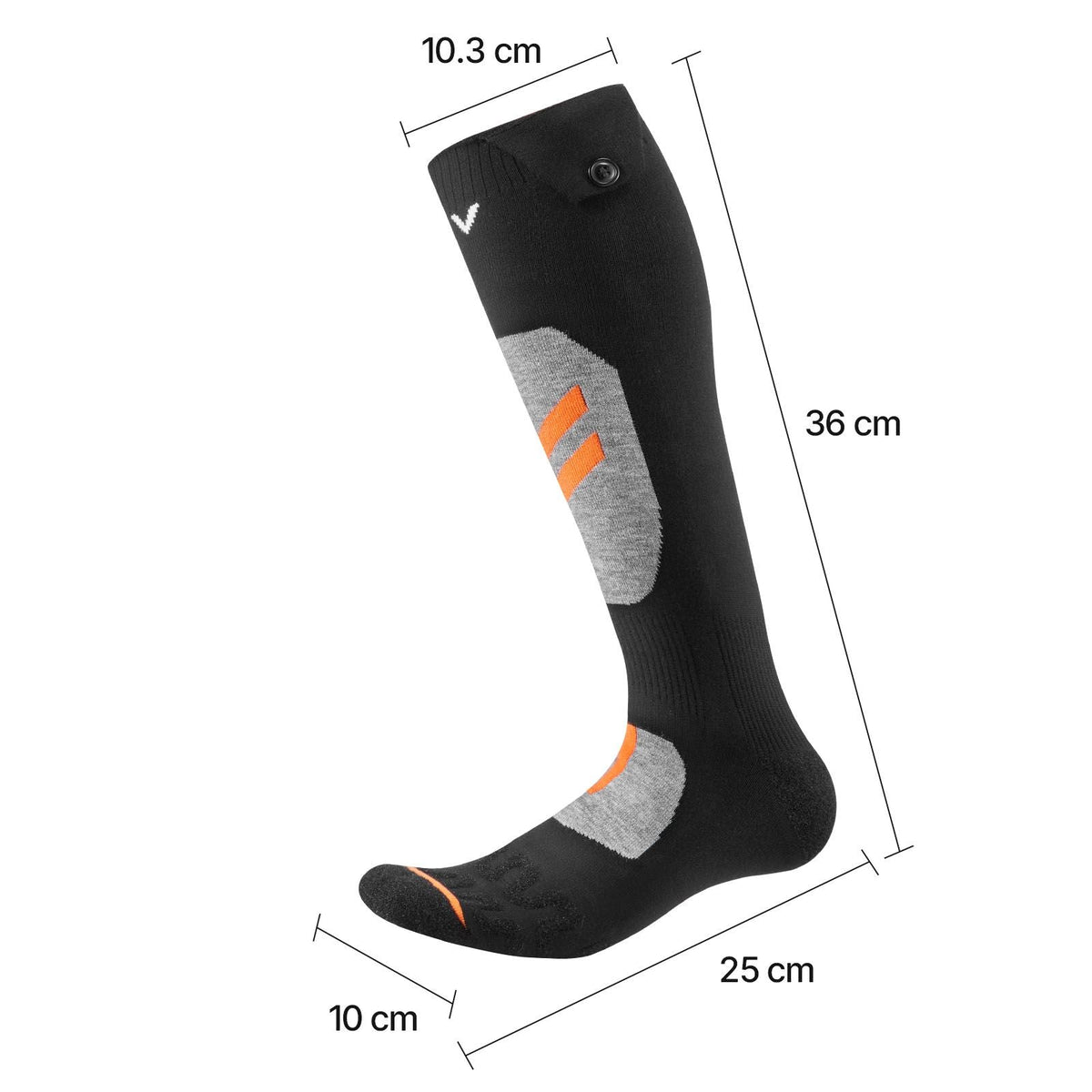 Heated Socks, 5000mAh Battery Powered, Rechargeable Heating Socks with 4 Heating Levels, Electric Heated Sock with APP Control for Men Women, Foot Warmer for Hunting Riding Camping Hiking
