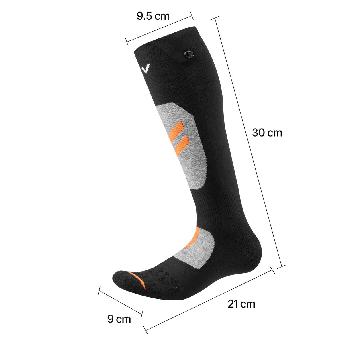 Heated Socks, Small Size, 5000mAh Battery Rechargeable Heating Socks with 4 Heating Levels, Electric Heated Sock with APP Control for Men Women, Foot Warmer for Hunting Riding Camping Hiking