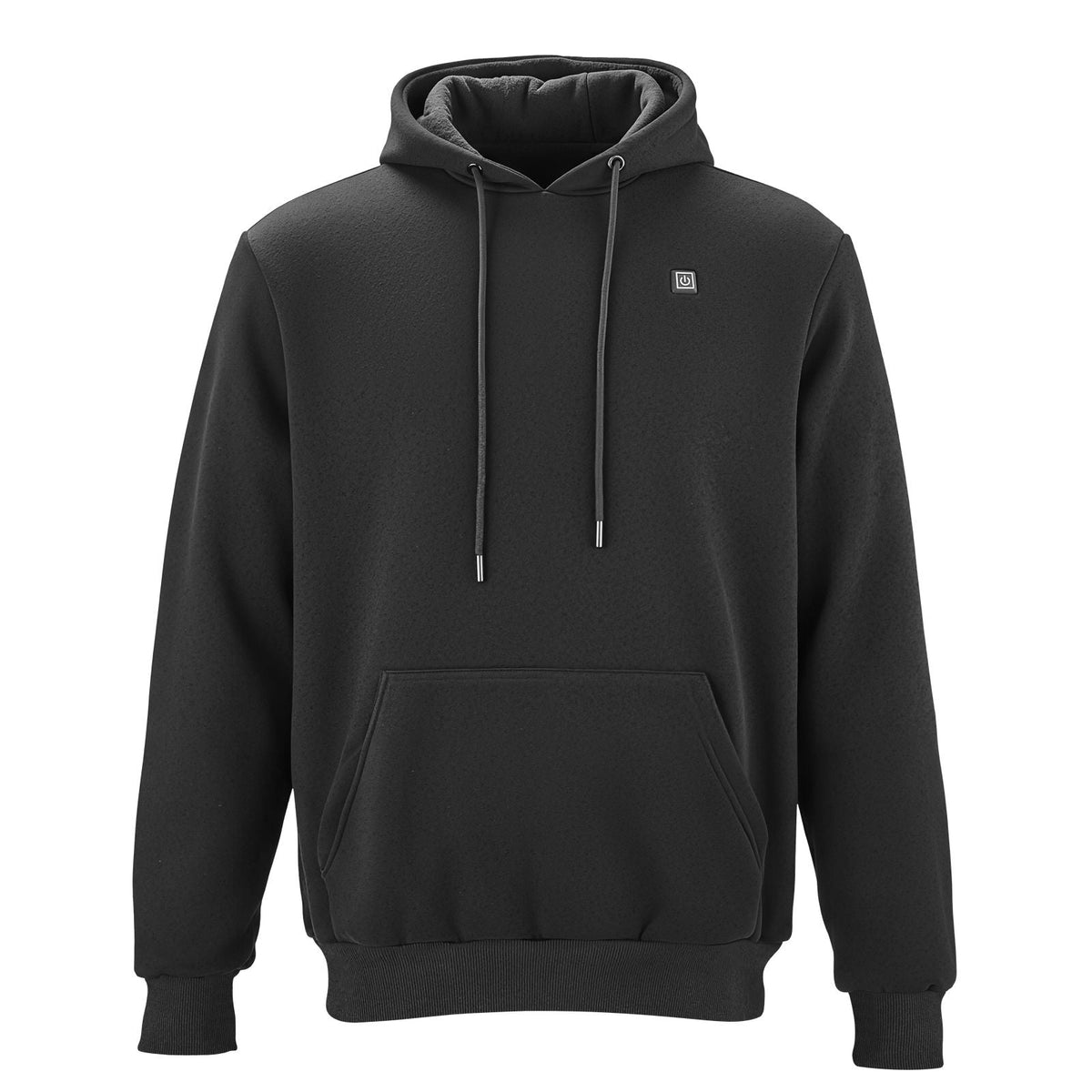 Heated Sweatshirt Hoodie for Men Women, Heated Jacket Unisex with 7.4V 16000mAh Rechargeable Power Bank Pack, 5 Heating Zones, 3 Temp Levels, 4-8H Warmth, for Winter Outdoor Camping, Black, M Size