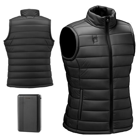 Heated Vest, Men Electric Heating Vest with 16000 mAh Battery Pack, 8 Heating Zones Lightweight Rechargeable Winter-Vest with 3 Levels, for Outdoor Hiking Camping Fishing Skiing, Size XL