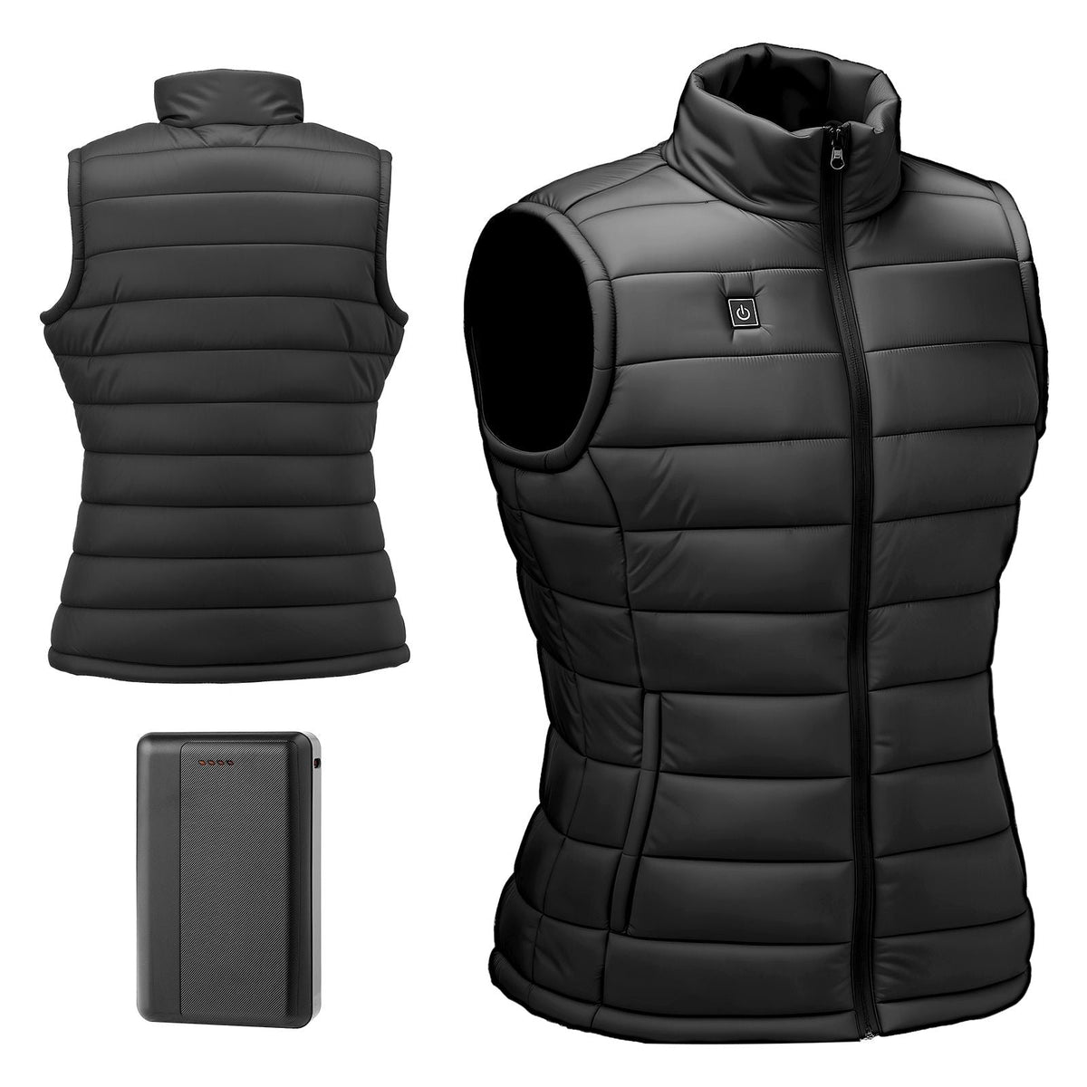 Heated Vest, Women Electric Heating Vest with 16000 mAh Battery Pack, 8 Heating Zones Lightweight Rechargeable Winter-Vest with 3 Levels, for Outdoor Hiking Camping Fishing Skiing, Size M