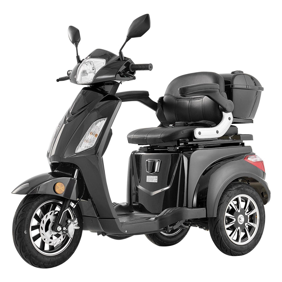 Heavy Duty 3-Wheel Mobility Scooters for Seniors & Adults, 500lbs Capacity, 21.5 Miles 3-Speed Long Range, 1000W All Terrain Electric Recreational Scooter Wheelchair, 20° Max Climbing Capacity