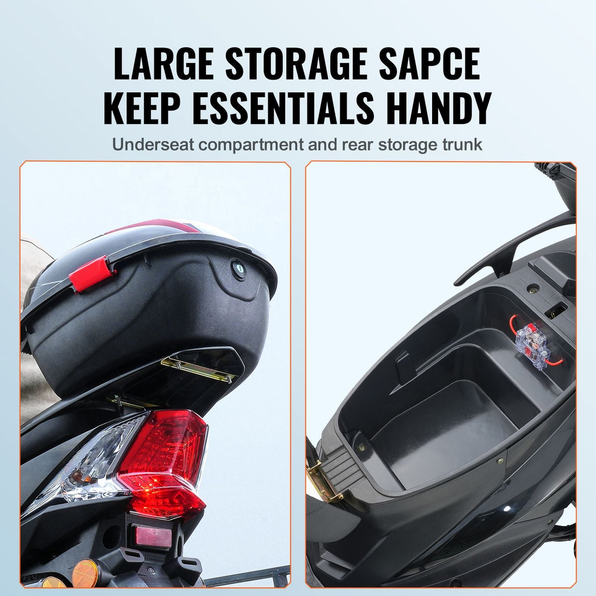 Heavy Duty 4-Wheel Mobility Scooters for Seniors & Adults 450lbs Capacity - 40 Miles 3-Speed Long Range, 500W All Terrain Electric Recreational Scooter Wheelchair with 20° Max Climbing Capacity