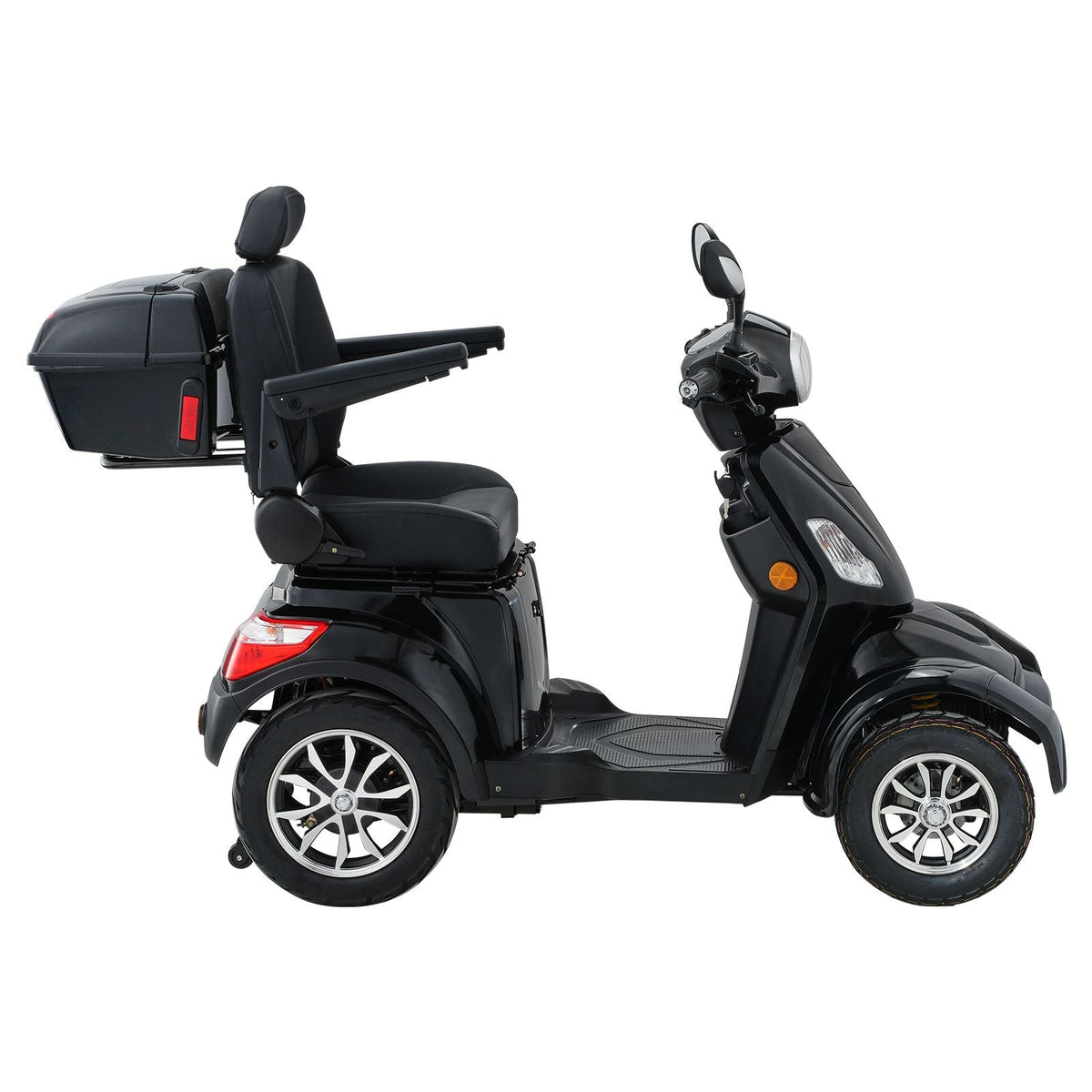 Heavy Duty 4-Wheel Mobility Scooters for Seniors & Adults 500lbs Capacity - 31 Miles 3-Speed Long Range, 800W All Terrain Electric Recreational Scooter Wheelchair with 25° Max Climbing Capacity