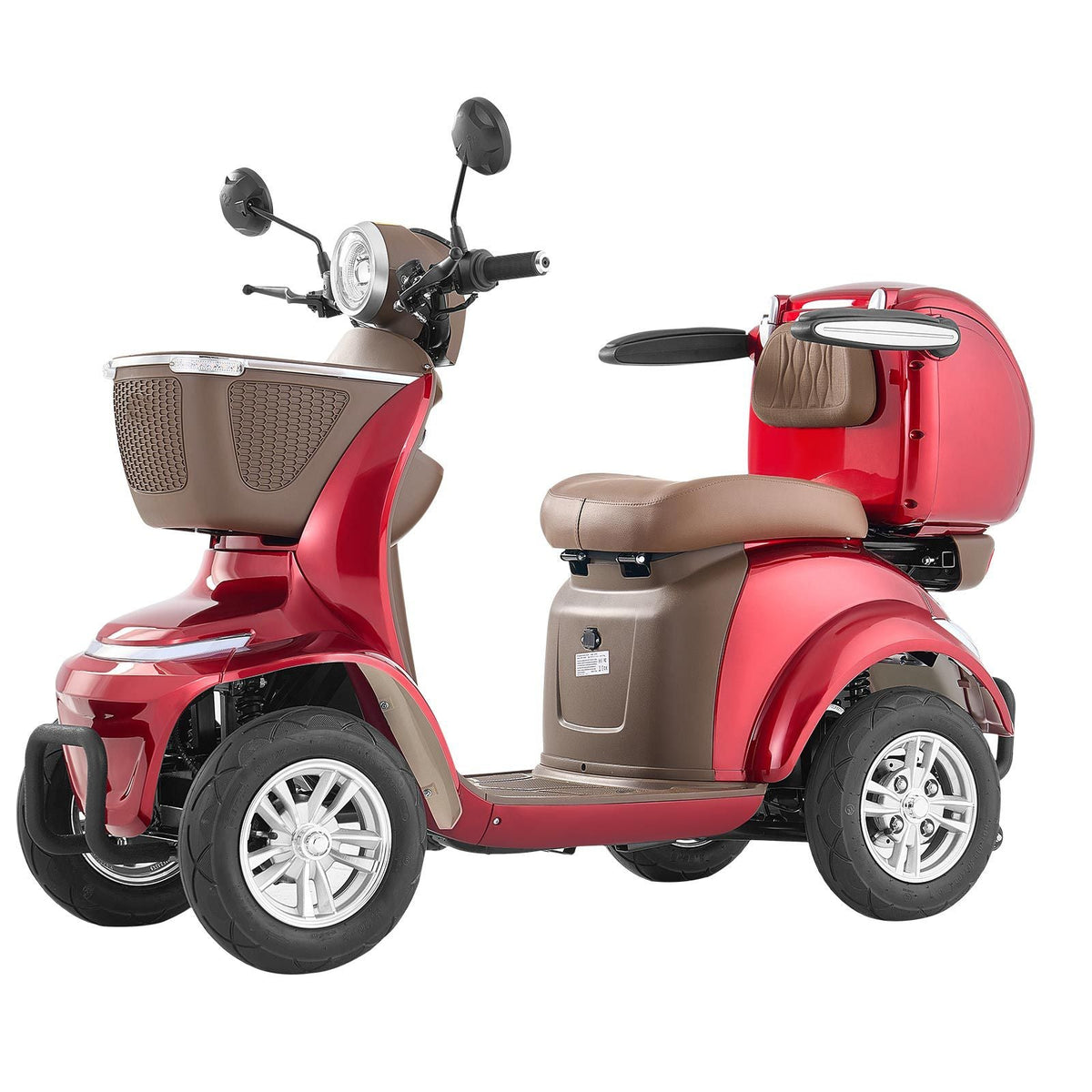 Heavy Duty 4-Wheel Mobility Scooters for Seniors & Adults, 500lbs Capacity, 21.5 Miles 3-Speed Long Range, 1000W All Terrain Electric Recreational Scooter Wheelchair, 20° Max Climbing Capacity