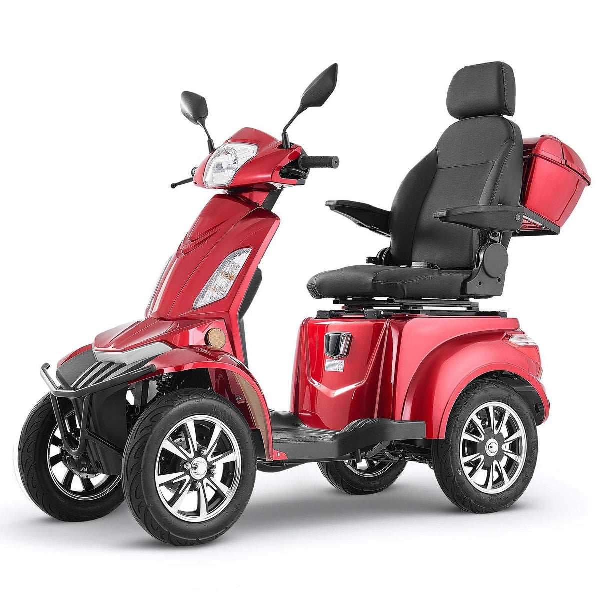 Heavy Duty 4-Wheel Mobility Scooters for Seniors & Adults, 500lbs Capacity, 21.5 Miles 3-Speed Long Range, 1000W All Terrain Electric Recreational Scooter Wheelchair, 20° Max Climbing Capacity