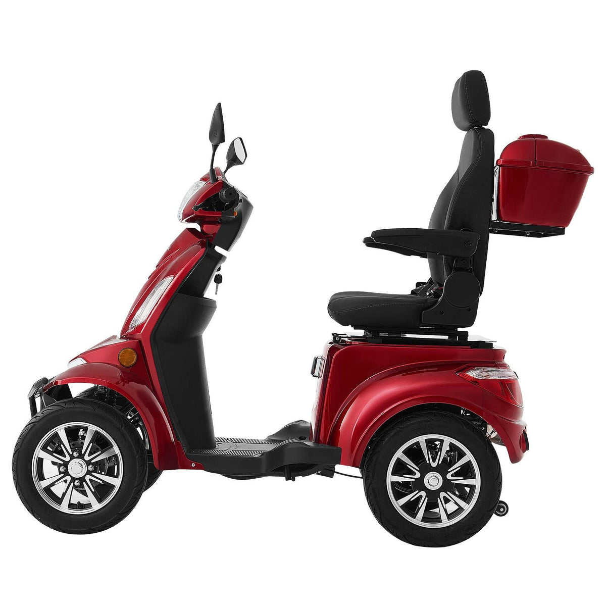 Heavy Duty 4-Wheel Mobility Scooters for Seniors & Adults, 500lbs Capacity, 21.5 Miles 3-Speed Long Range, 1000W All Terrain Electric Recreational Scooter Wheelchair, 20° Max Climbing Capacity