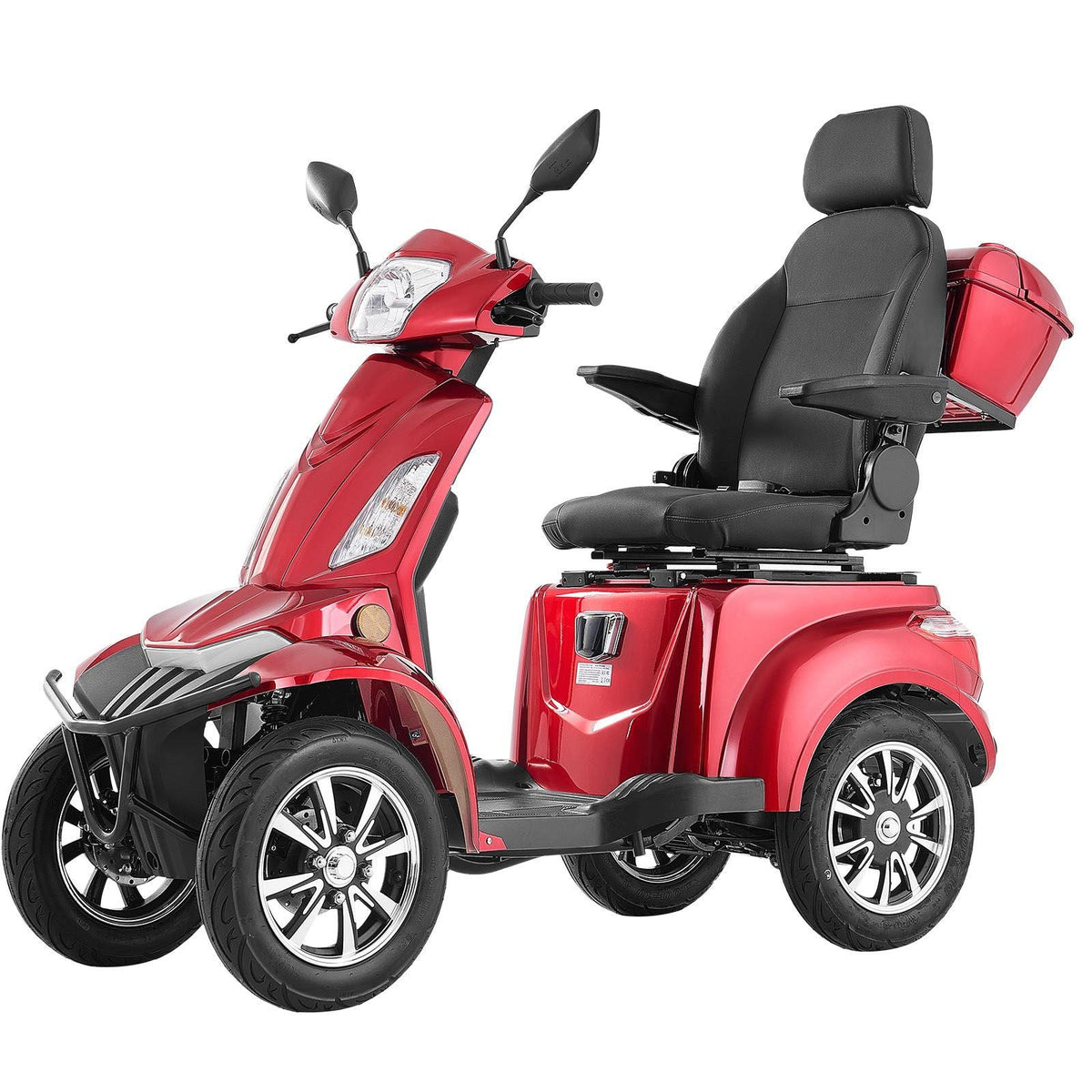 Heavy Duty 4-Wheel Mobility Scooters for Seniors & Adults, 500lbs Capacity, 21.5 Miles 3-Speed Long Range, 1000W All Terrain Electric Recreational Scooter Wheelchair, 20° Max Climbing Capacity