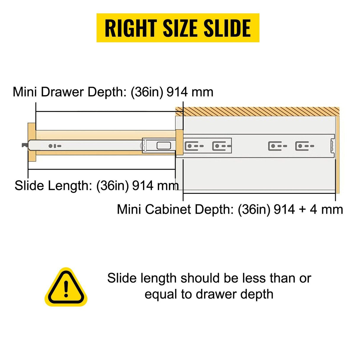 Heavy Duty Drawer Slides 36\" Length, Locking Drawer Slides 500lbs Load Capacity Long Full Extension Drawer Slide 1 Pair Side Mount Ball Bearing Drawer Glides Push to Open Drawer Runners Rail